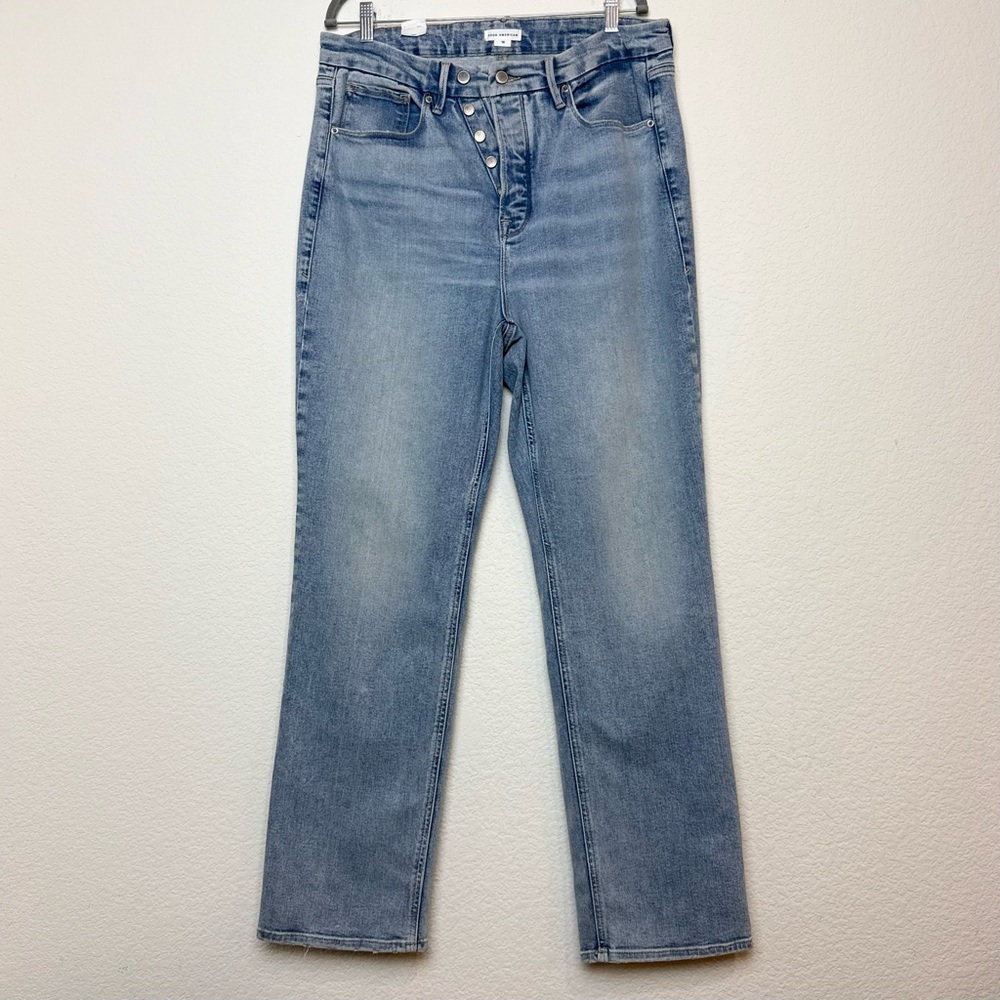 Good American Good Icon High Rise Straight
Exposed Buttons Indigo440 Size 18 - Picture 5 of 15